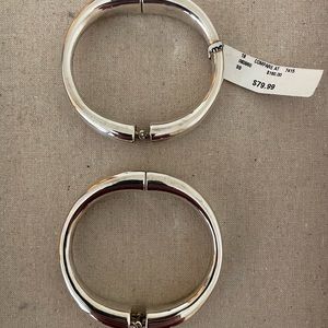 Sterling Silver Statement Bangle - Set